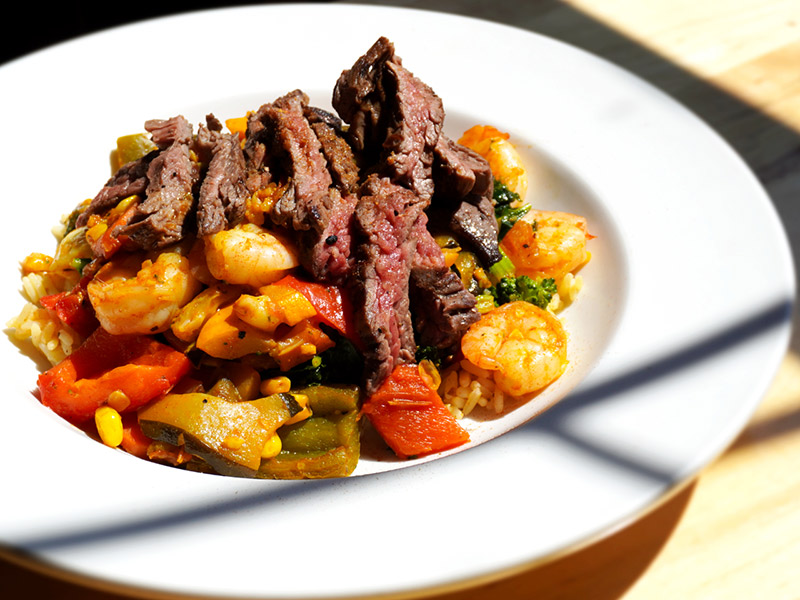 Steak and Shrimp Power Bowl