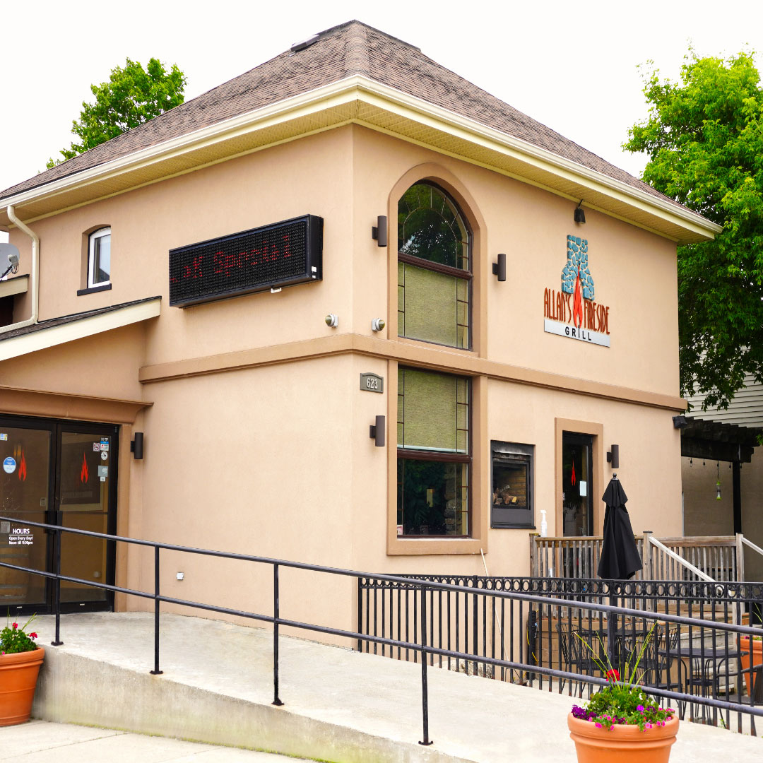 Allans Fireside Grill - view from the street
